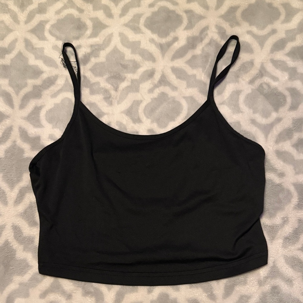 Elegant Black Crop Top